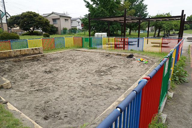 「幼児公園」の砂場/都立舎人公園(東京都/足立区)