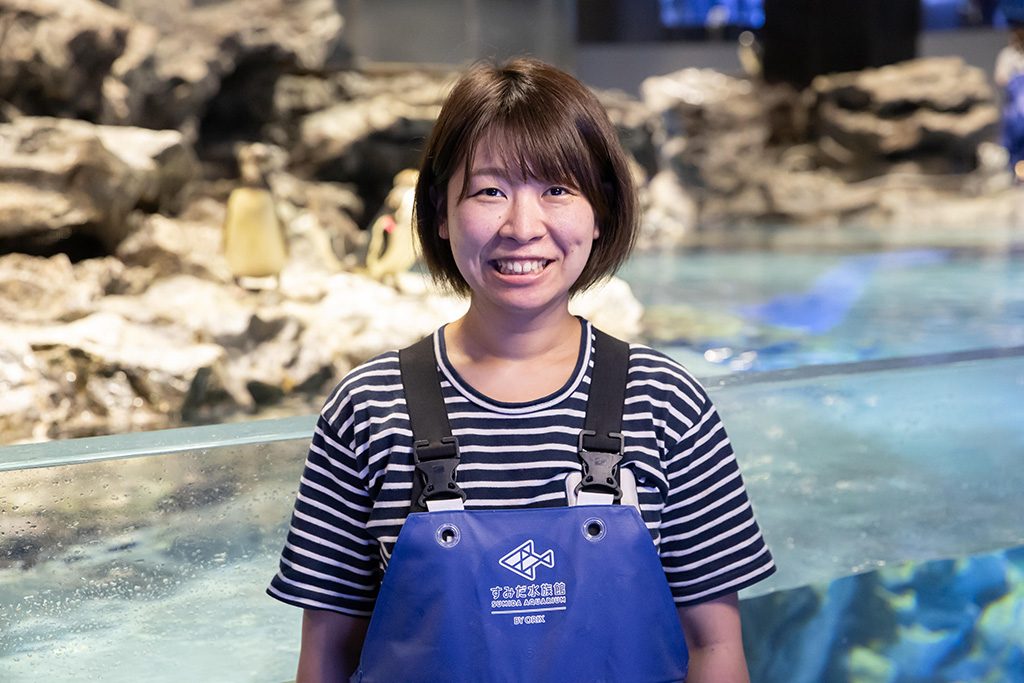 飼育スタッフの大城さん/すみだ水族館(東京都/墨田区)