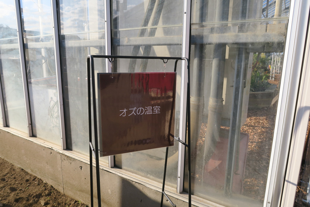 オズの温室の入り口/京成バラ園のいちご狩り施設(千葉県八千代市)