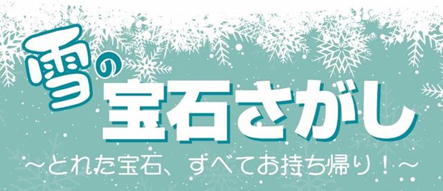 雪の宝石さがし