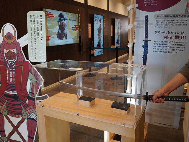 4種類の武器のレプリカ/尼崎城(兵庫県/尼崎市)