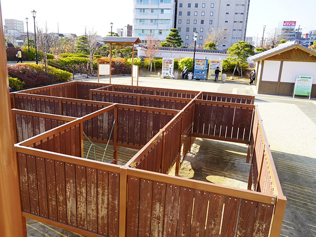 尼崎城址公園の迷路/尼崎城(兵庫県/尼崎市)
