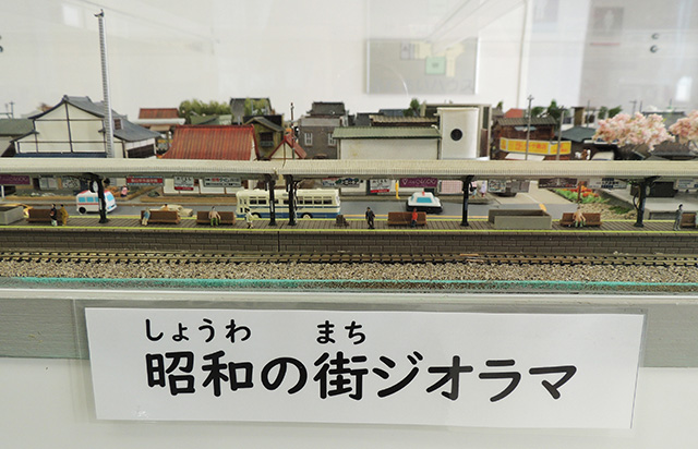 1階の鉄道模型のジオラマ/あらかわ遊園(東京都/荒川区)