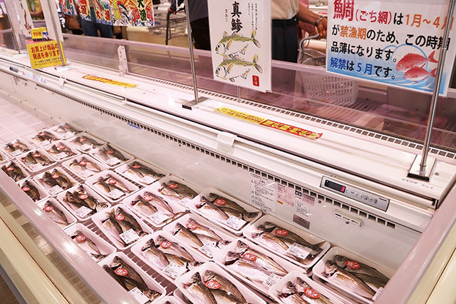 鮮魚コーナー/道の駅 むなかた(福岡県/宗像市)