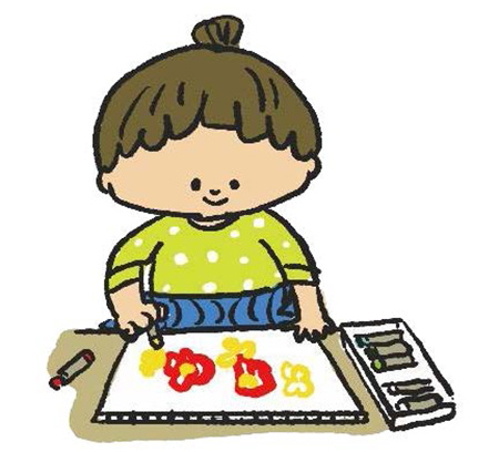 お仕事図鑑:まんが家 イラスト1