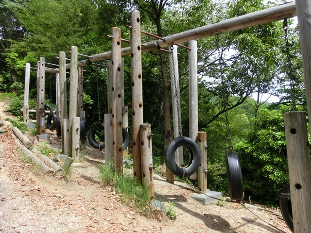 タイヤ渡り/広島市三滝少年自然の家・グリーンスポーツセンター(広島市)