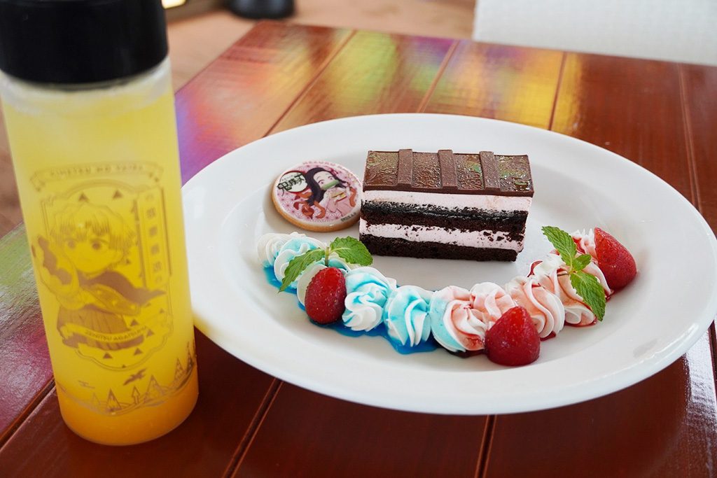 竈門禰豆子(かまどねずこ)の背負い箱チョコケーキ/ニジゲンノモリ✕『鬼滅の刃』コラボイベント(兵庫県/淡路市)