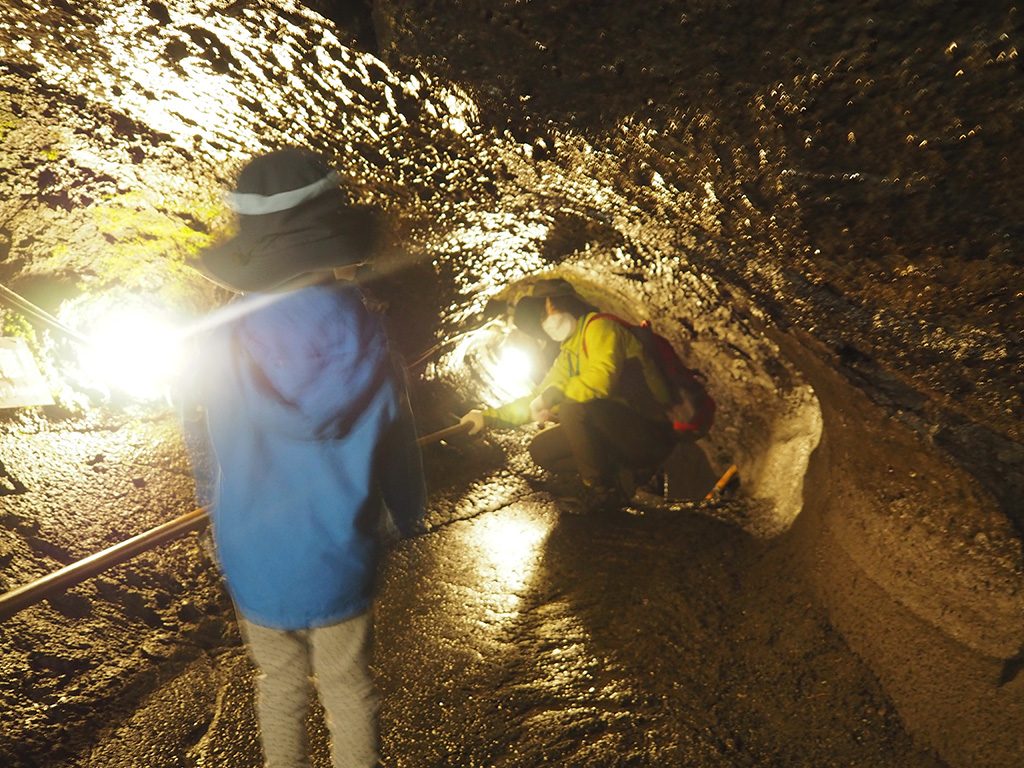 天井の高さがわずか91cmの溶岩トンネル/鳴沢氷穴(山梨県/鳴沢村)