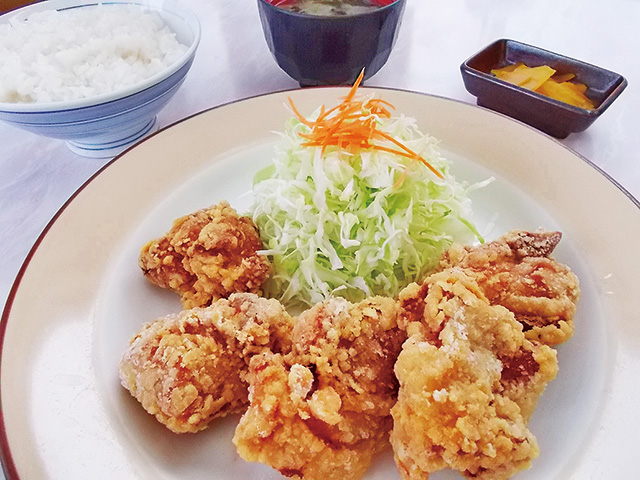 鶏ザンギ定食/道央自動車道 砂川SA(北海道)