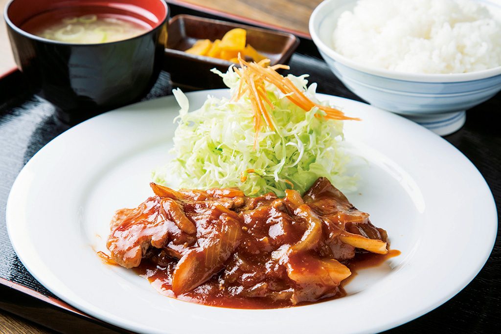 砂川ポークチャップ定食/道央自動車道 砂川SA(北海道)