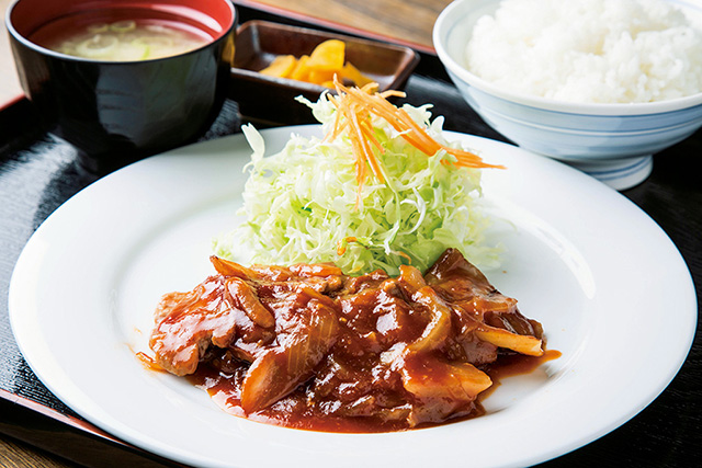 砂川ポークチャップ定食/道央自動車道 砂川SA(北海道)