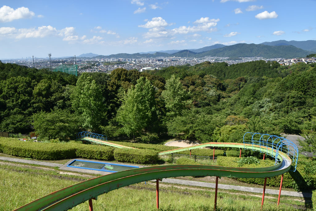 90mのローラー滑り台/大野城いこいの森 中央公園(大野城市)