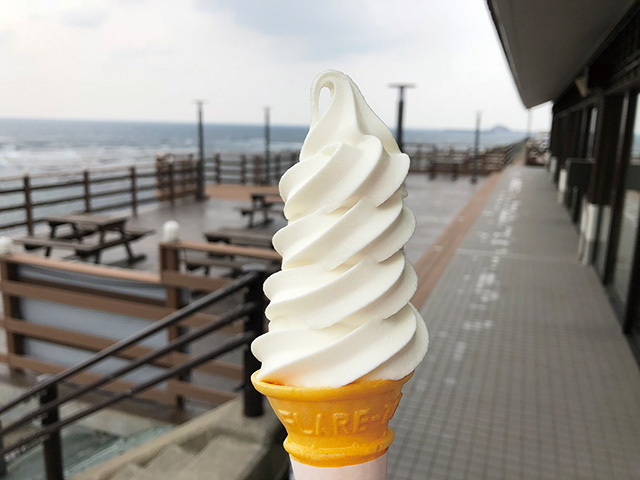 無添加ソフトクリーム/道の駅北前船 松前(北海道/松前町)