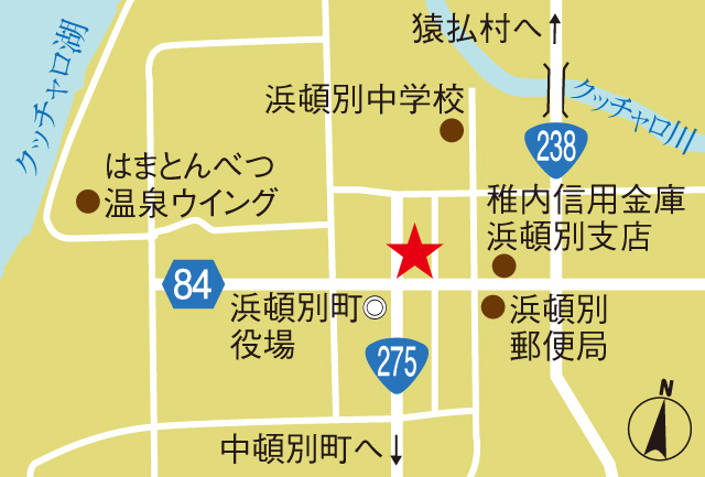 マップ/北オホーツクはまとんべつ(北海道/浜頓別町)