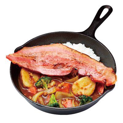 こな雪とんとんベーコン野菜カレー/道の駅 花ロードえにわ(北海道/恵庭市)