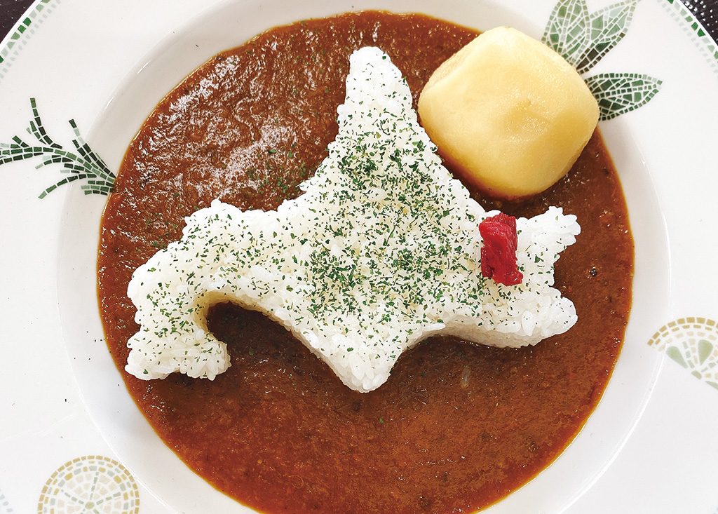 じゃがいもゴロっトカレー ルバーブ入り/道の駅 はなやか(葉菜野花)小清水(北海道/小清水町)