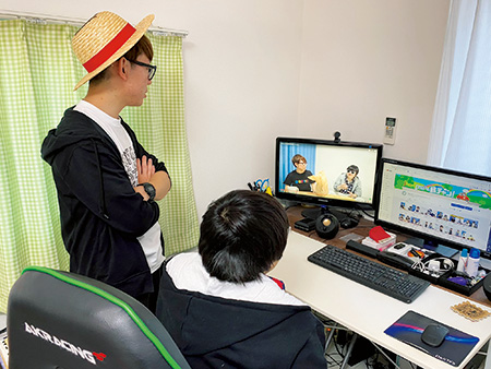 YouTuberのお仕事の様子