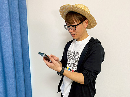 YouTuberのお仕事の様子