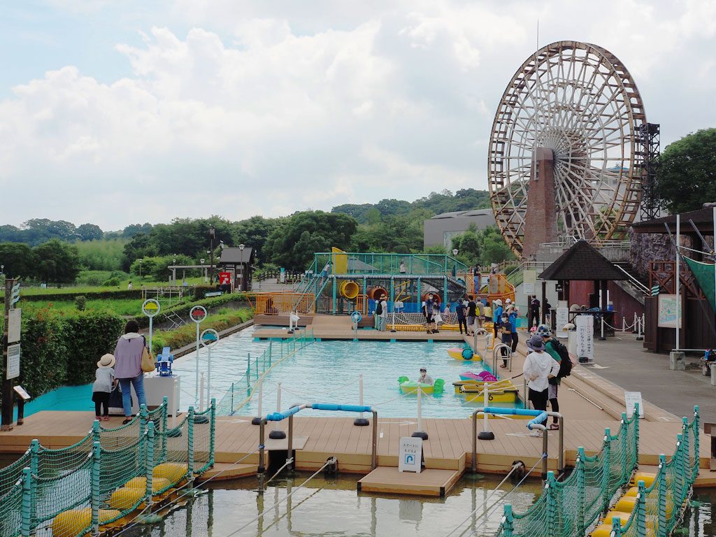 埼玉県立川の博物館で水遊び!荒川わくわくランドや噴水広場、大水車もレポート