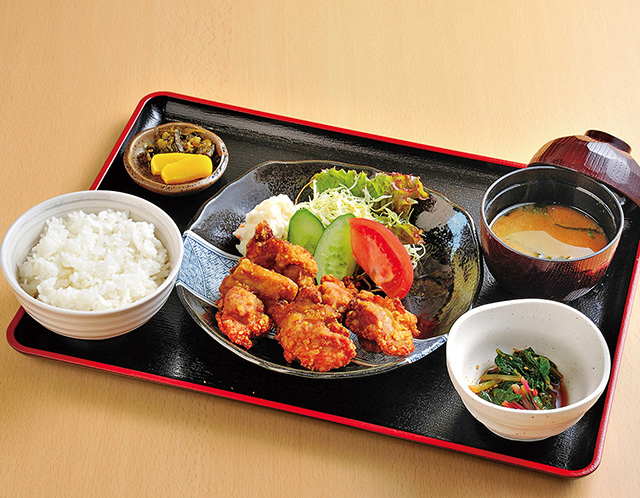 からあげ定食/道の駅 なかつ(大分県/中津市)