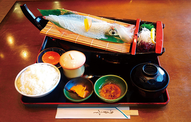 いかの活き造り定食/道の駅 桃山天下市(佐賀県/唐津市)
