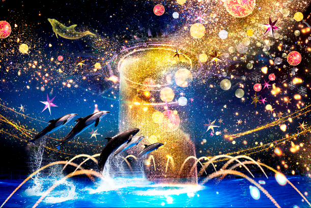 プロジェクションマッピング&イルカパフォーマンス/「NAKED STAR AQUARIUM」/マクセル アクアパーク品川(東京都/品川区)