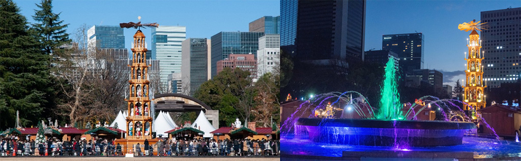 世界最大級のクリスマスピラミッド/東京クリスマスマーケット2022 in 日比谷公園( 東京都/千代田区)