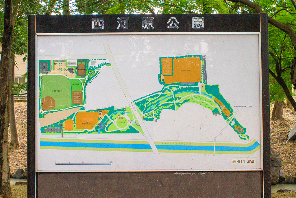 案内図/西河原公園 (大阪府/茨木市)