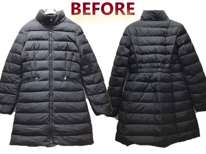 Moncler シルエットを変える修理 ダウン レザーのオンライン修理サービス Repro Park