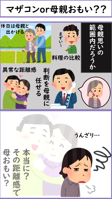 マザコンと母親思いの違い