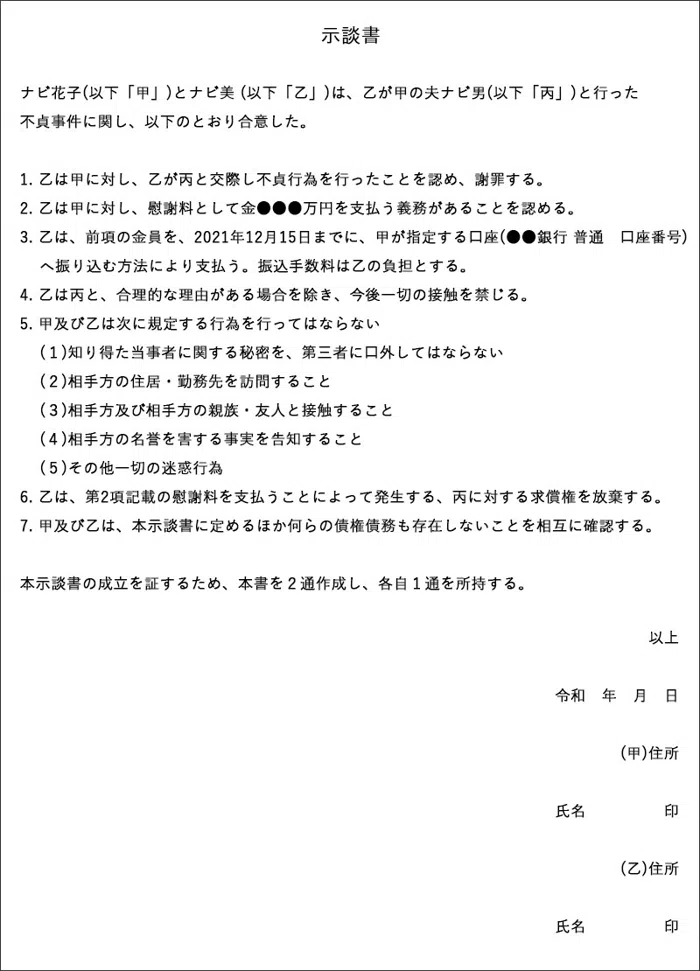 示談書