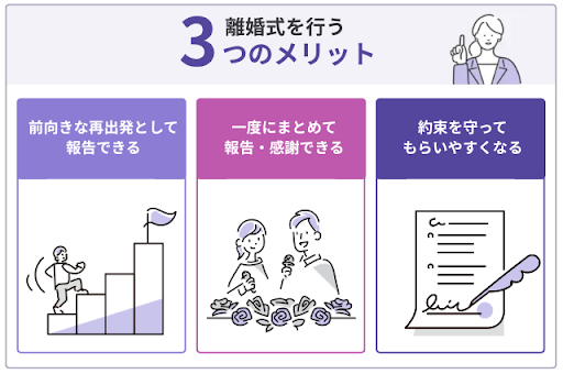 離婚式を行う3つのメリット