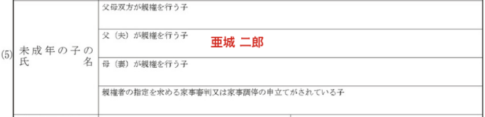夫(父)が単独親権者となる場合