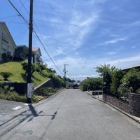千葉県富津市竹岡の売買物件/前面道路を西側に眺める