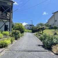 千葉県富津市竹岡の売買物件/西側にある接道の様子