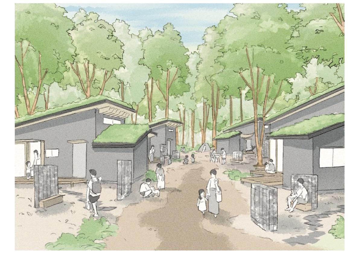 千葉県いすみ市岬町椎木の売買物件/分譲地全体のイメージパース。