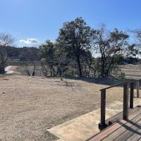 千葉県長生郡一宮町一宮の売買物件/リビングからつながっているウッドデッキからの眺め