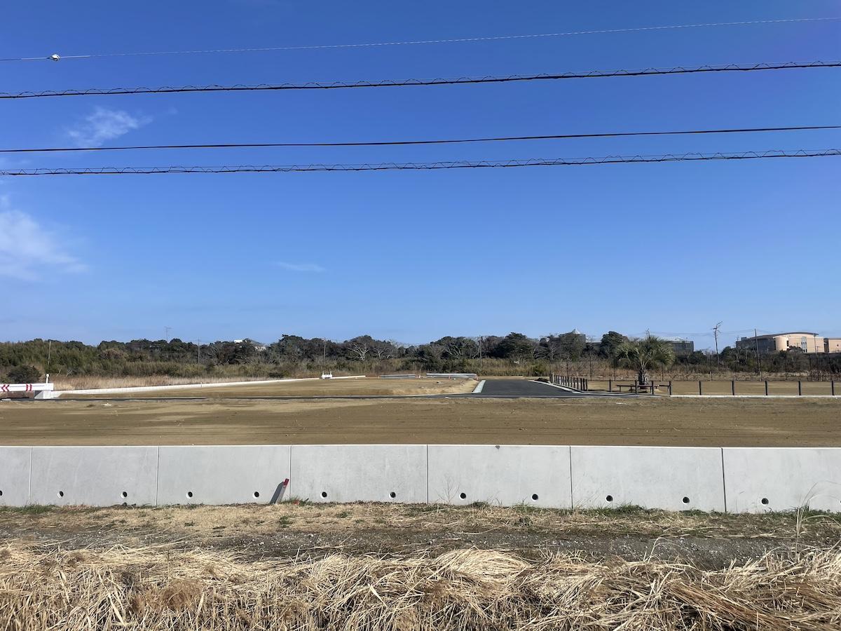 千葉県長生郡一宮町一宮の売買物件/西側の道路から