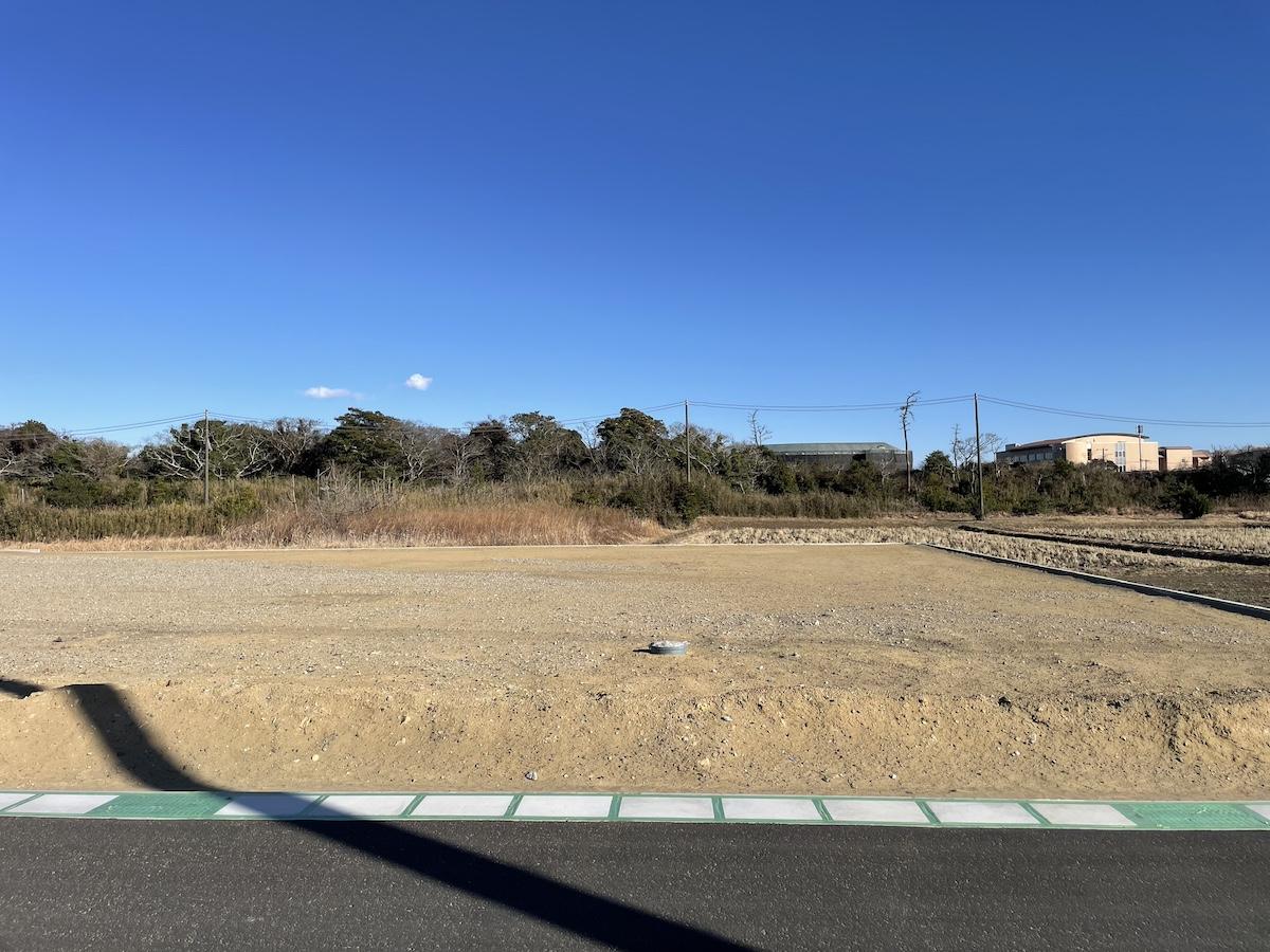 千葉県長生郡一宮町一宮の売買物件/海側の土地を西から