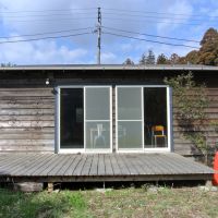 千葉県八街市根古谷の売買物件/広いウッドデッキ