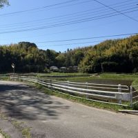 千葉県富津市鶴岡の売買物件/家の敷地の前の道路①