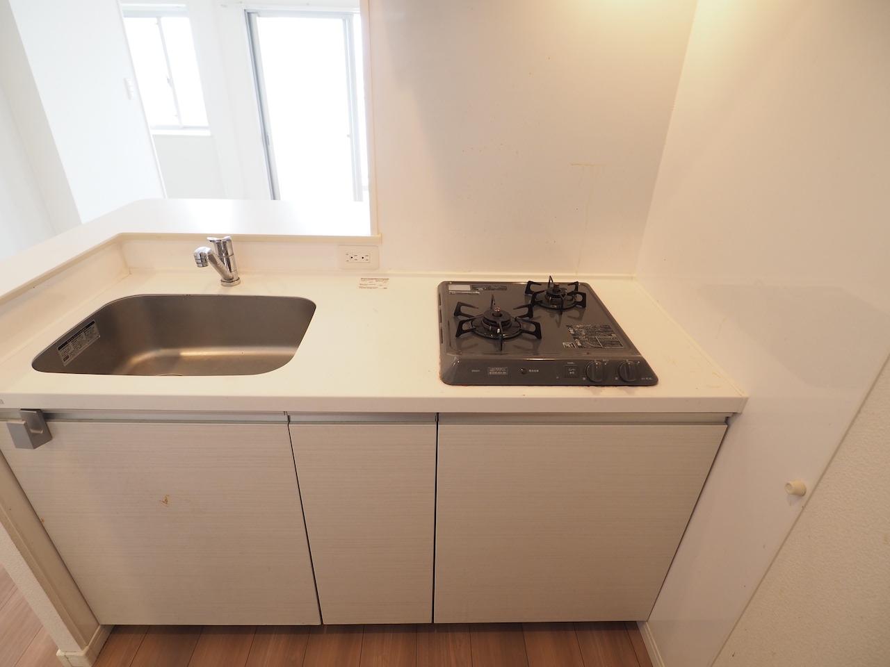 福岡市中央区長浜の賃貸物件/2口コンロ。