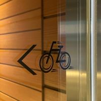 福岡市早良区高取の賃貸物件/自転車マークがかわいい。