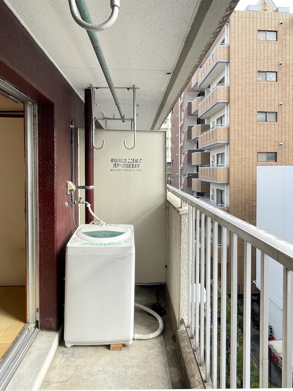 福岡市南区大橋の賃貸物件/洗濯置き場はバルコニーになります。