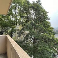 福岡市南区大池の賃貸物件/バルコニーから緑も見えます。