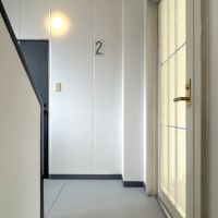 福岡市博多区上川端町の賃貸物件/右と奥の扉の両方から出入りできます。