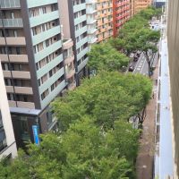 福岡市中央区警固の賃貸物件/ベランダからはこの光景。