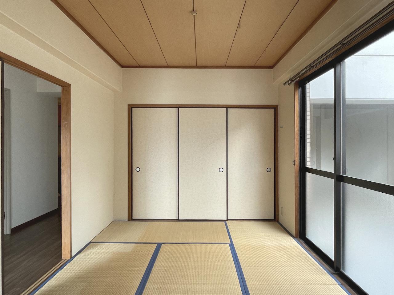 福岡市中央区小笹の賃貸物件/和室の窓からは・・・。