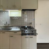 福岡市中央区平尾浄水町の賃貸物件/キッチン。レトロで可愛い。