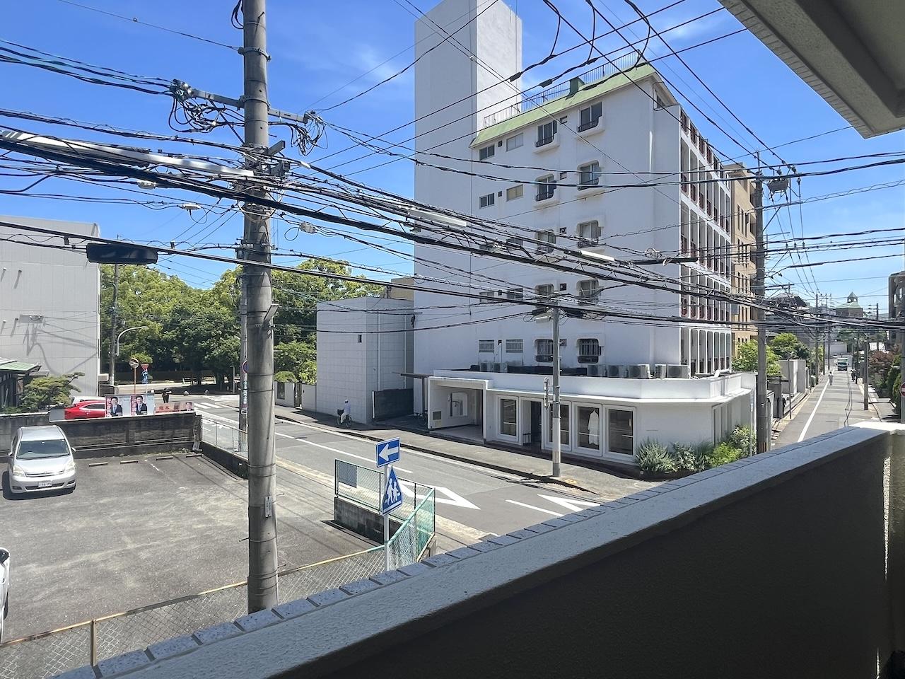福岡市中央区大濠の賃貸物件/バルコニーからの景色。

